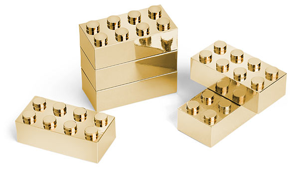 GOLD EXECUTIVE BUILDING BRICK SET