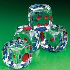 TRANSPARENT DICE