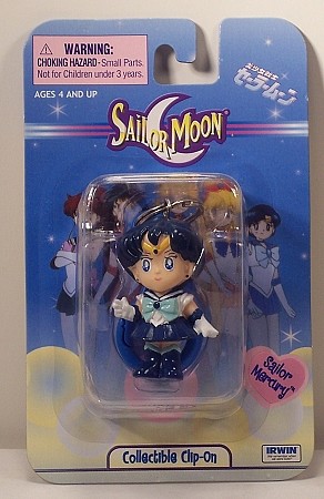 SAILOR MOON COLLECTIBLE CLIP-ON SAILOR MERCURY FIGURE