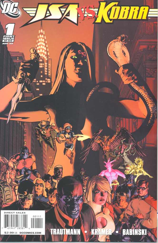 JSA VS KOBRA COMPLETE SET ISSUES 1-6  JSA VS KOBRA COMPLETE SET ISSUES 1-6