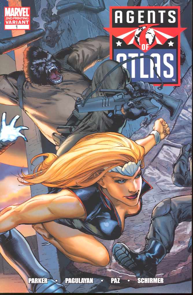 AGENTS OF ATLAS #01 2ND PRINTING PAGULAYAN VARIANT