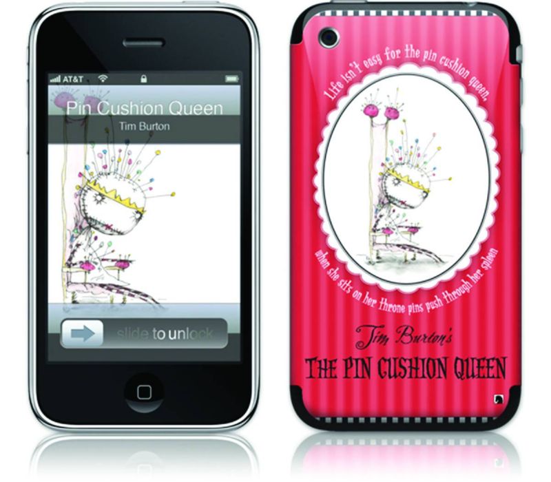 GELASKINS IPHONE TIM BURTON PIN CUSHION QUEEN