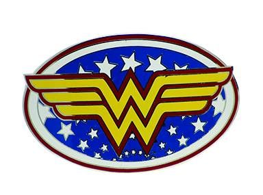 CLASSIC WONDER WOMAN LOGO BELT BUCKLE