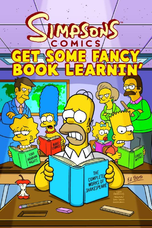 SIMPSONS GET SOME FANCY BOOK LEARNIN TP