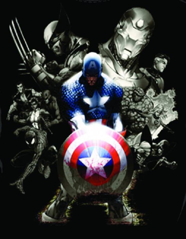CIVIL WAR SOLDIERS BLK T-SHIRT LG