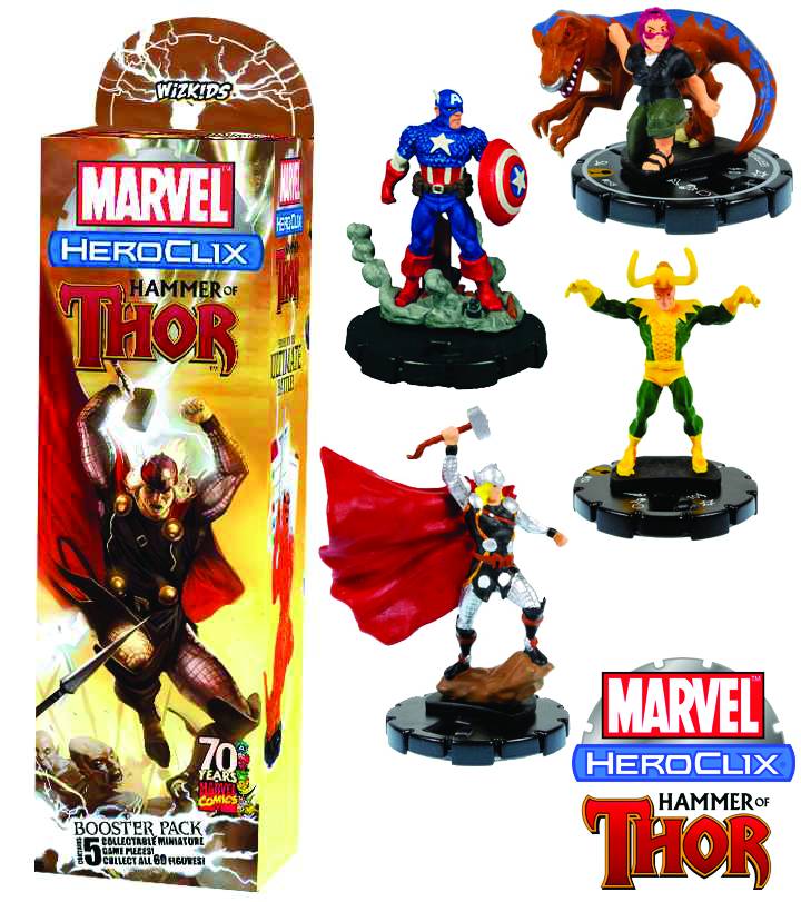 MARVEL HEROCLIX HAMMER OF THOR BOOSTER PACK