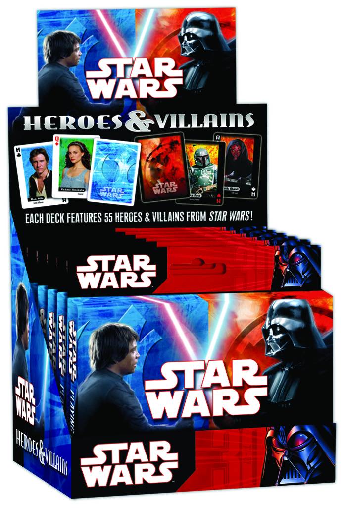 STAR WARS HEROES & VILLAINS PLAYING CARDS