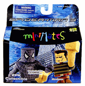 MARVEL MINIMATES SERIES 17 BLACK-SUITED SPIDER-MAN & SANDMAN