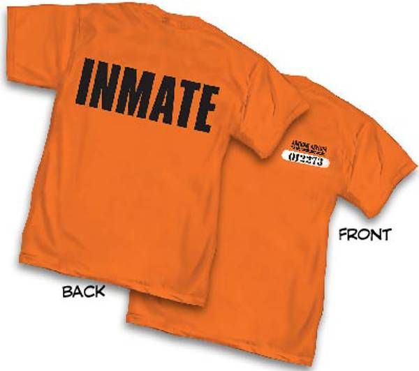 ARKHAM ASYLUM INMATE T-SHIRT XL