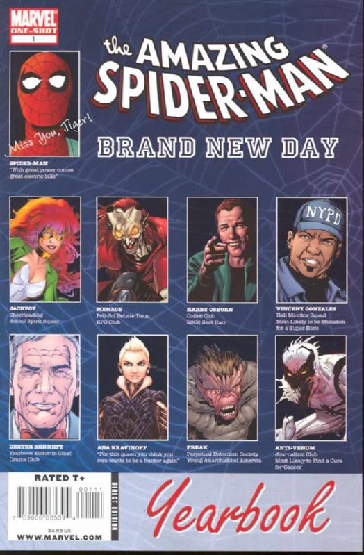 SPIDER-MAN BRAND NEW DAY YEARBOOK