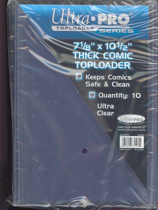 ULTRA PRO 7 1/2 X 11 THICK COMIC TOP LOADER