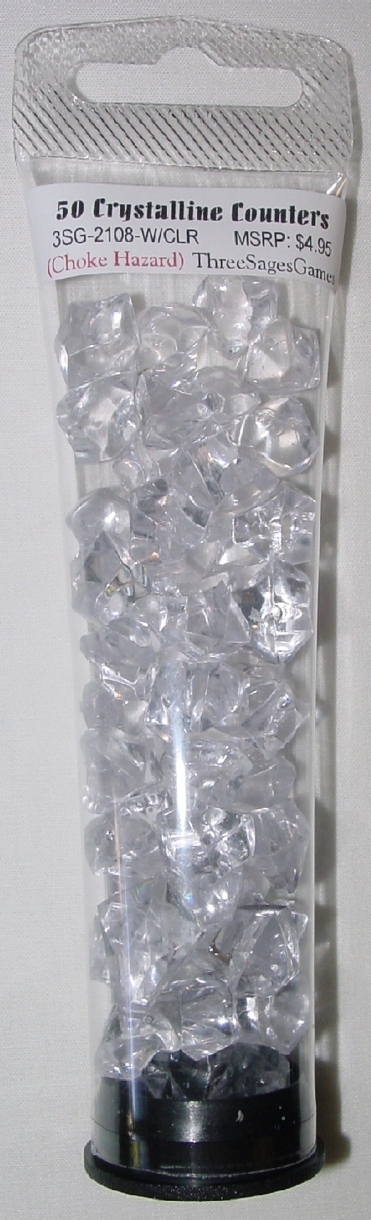 50 CRYSTALLINE COUNTERS: CLEAR