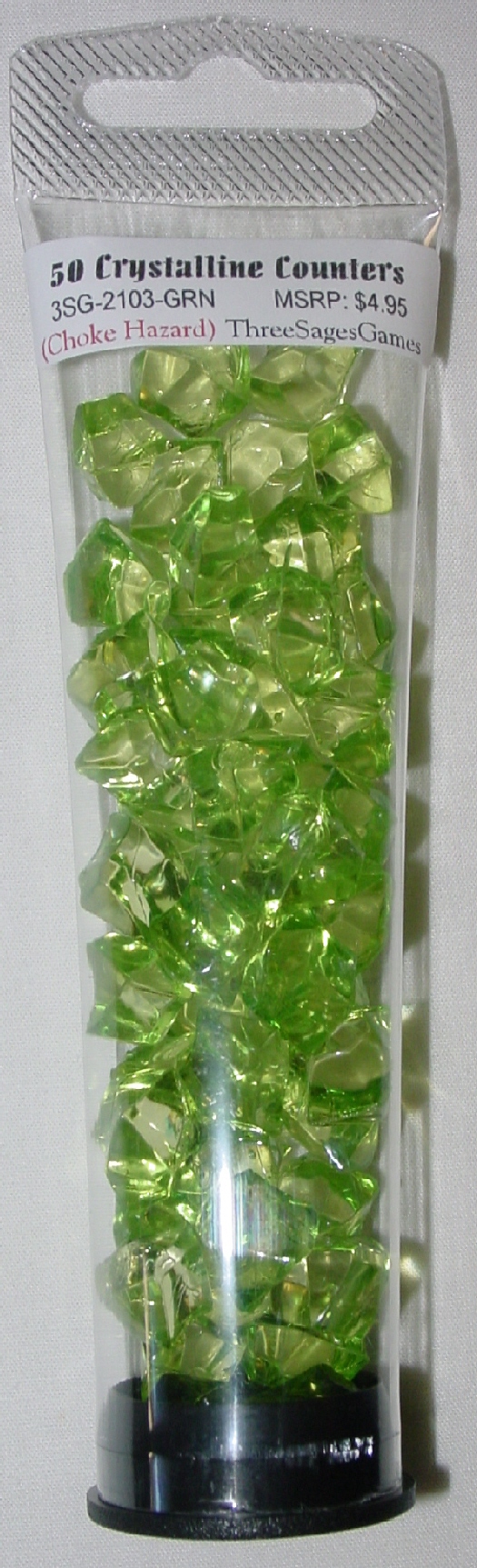 50 CRYSTALLINE COUNTERS: GREEN