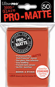 ULTRA PRO NON GLARE PRO-MATTE PEACH STANDARD SLEEVES