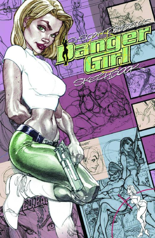 DANGER GIRL CAMPBELL SKETCHBOOK HARDCOVER