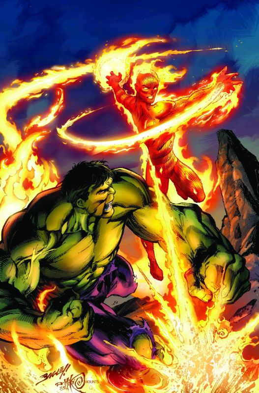 HUMAN TORCH AND HULK FROM MARVEL VAULT #1
