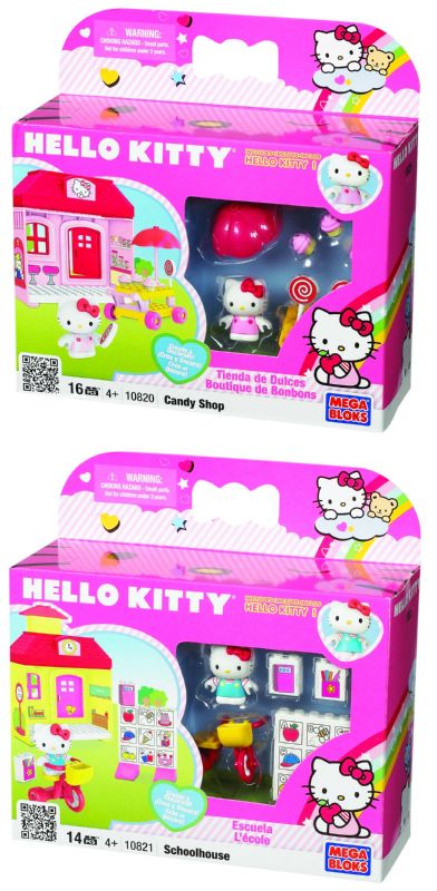 MEGA BLOKS HELLO KITTY SCHOOLHOUSE PLAYSET