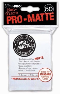 ULTRA PRO NON GLARE PRO-MATTE WHITE STANDARD SLEEVES