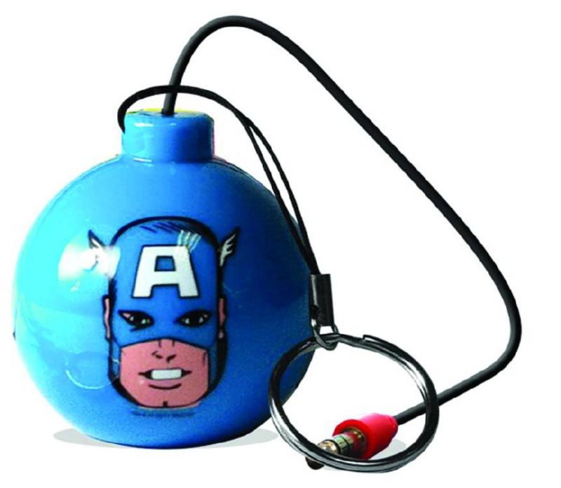CAPTAIN AMERICA SPEAKER BALL KEYCHAIN