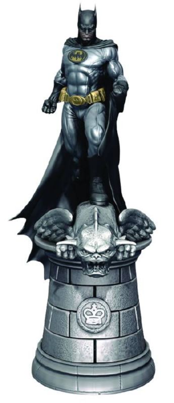 DC SUPERHERO CHESS FIG COLL MAG #1 BATMAN WHITE KING