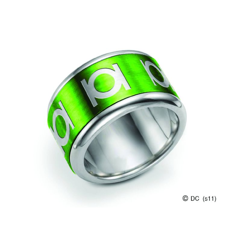 GREEN LANTERN COLOR SPINNING RING SIZE 9