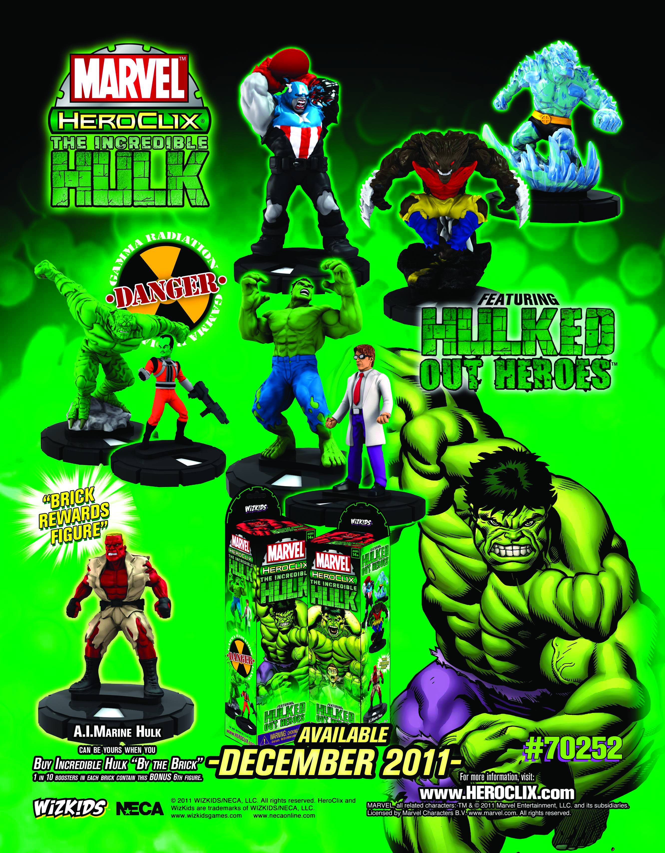 MARVEL HEROCLIX INCREDIBLE HULK BOOSTER PACK