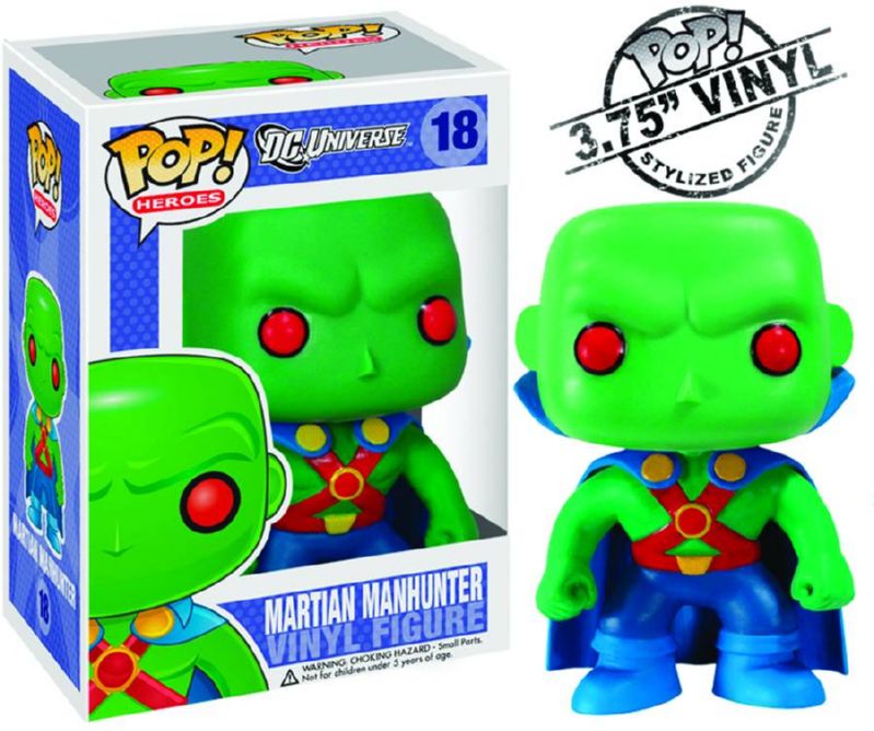 POP HEROES MARTIAN MANHUNTER VINYL FIGURE (O/A)