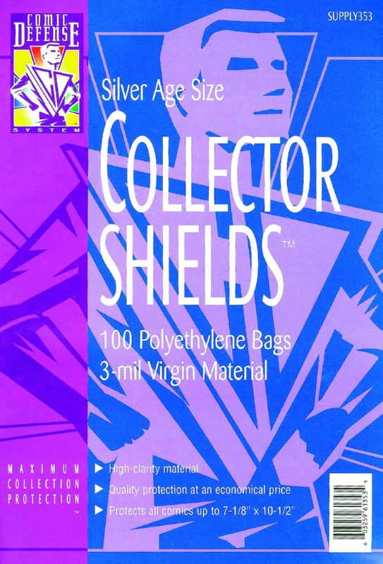 CDS COLLECTOR SHIELDS SILVER AGE SIZE