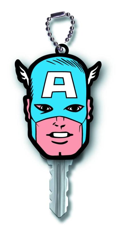 CAPTAIN AMERICA LASER CUT KEYHOLDER KEYRING