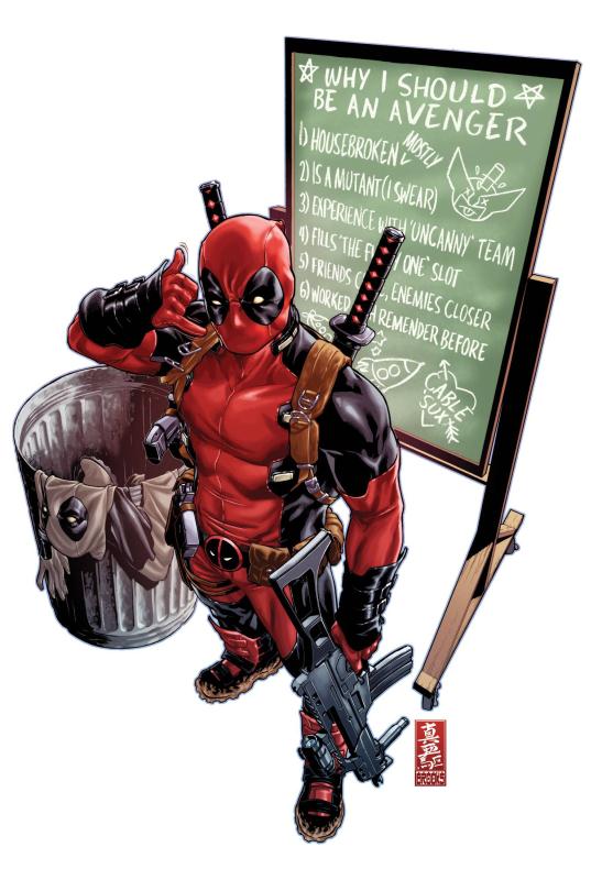 UNCANNY AVENGERS #1 DEADPOOL CALL ME MAYBE VARIANT