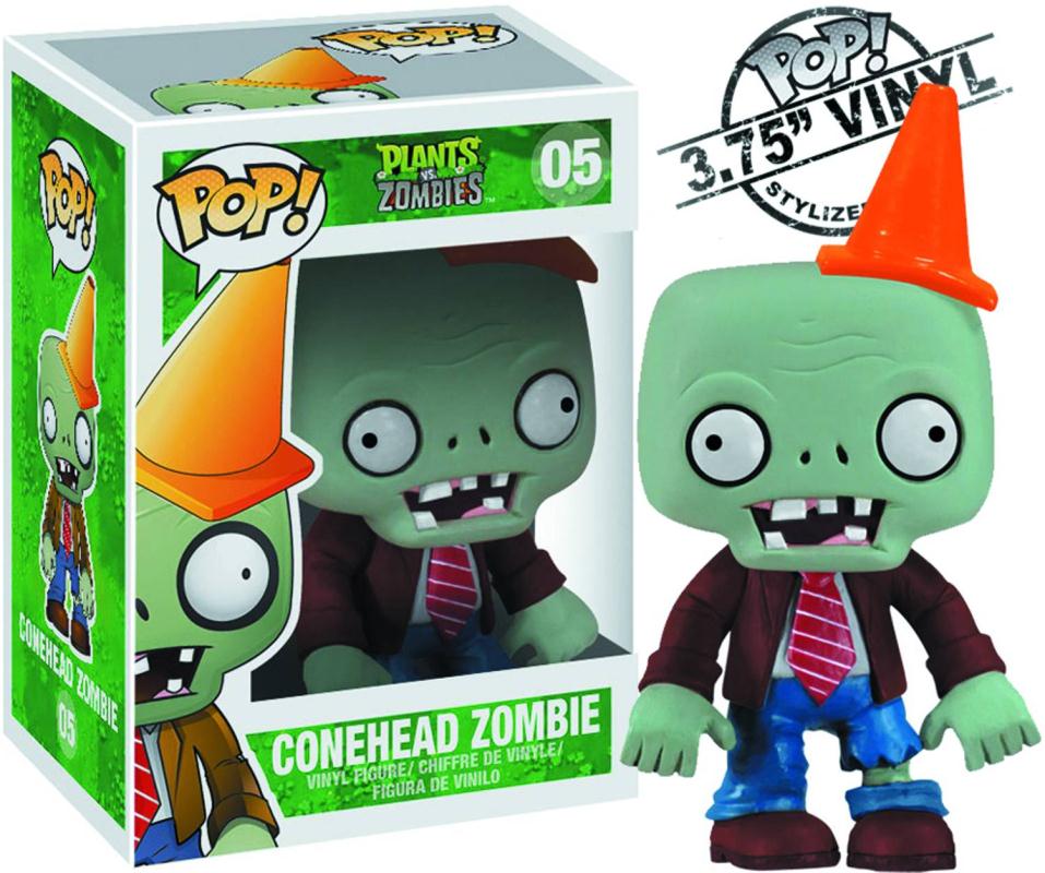 POP PLANTS VS ZOMBIES CONEHEAD FIGURE