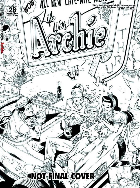 LIFE WITH ARCHIE #28 R PEREZ VARIANT CVR  LIFE WITH ARCHIE #28 R PEREZ VARIANT CVR