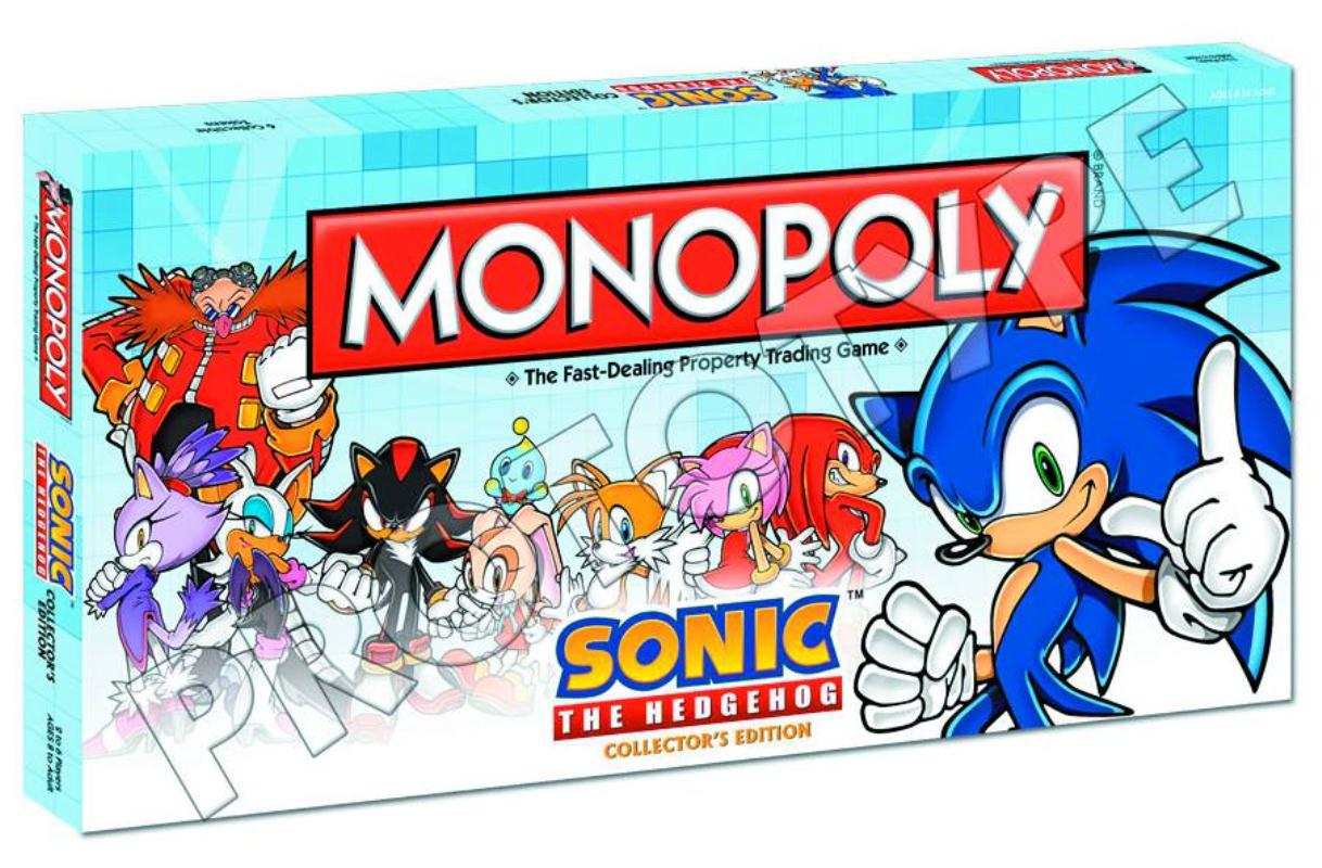 SONIC THE HEDGEHOG COLLECTORS ED MONOPOLY