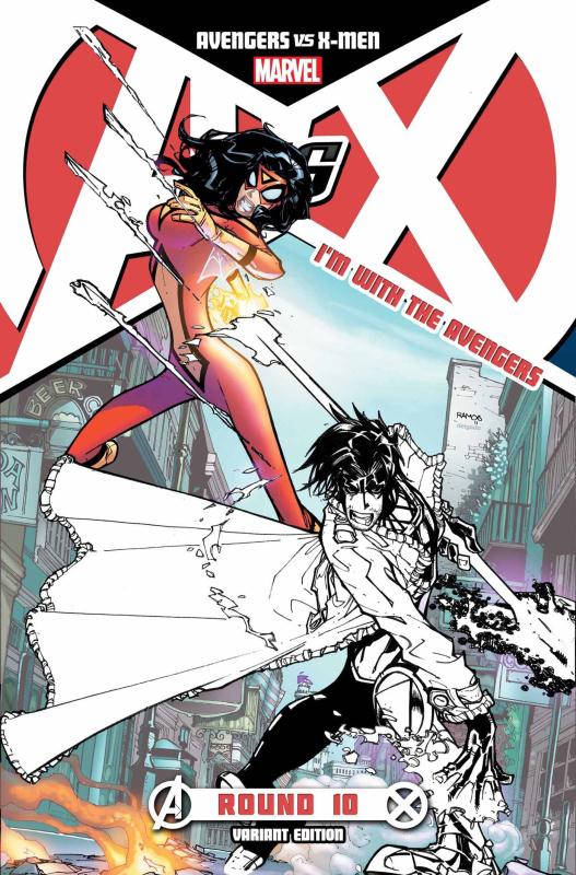 AVENGERS VS X-MEN #10 (OF 12) AVENGERS TEAM VARIANT AVX