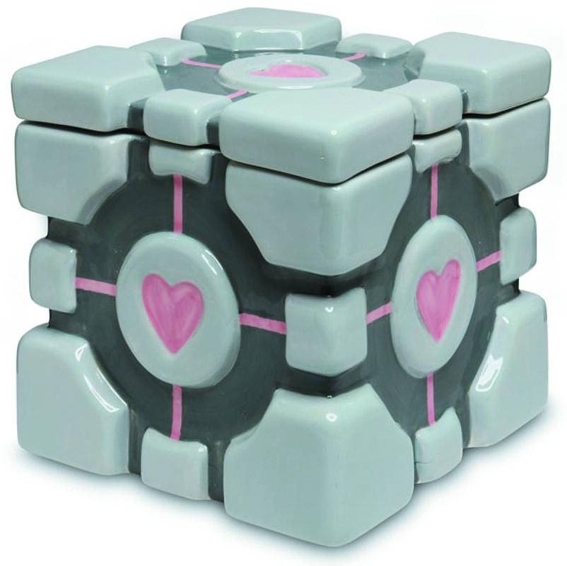 PORTAL COMPANION CUBE COOKIE JAR