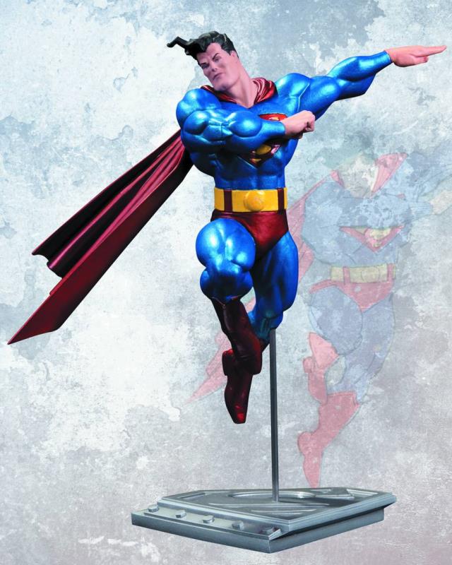 ALL NEW METALLIC SUPERMAN BY FRANK MILLER STATUE