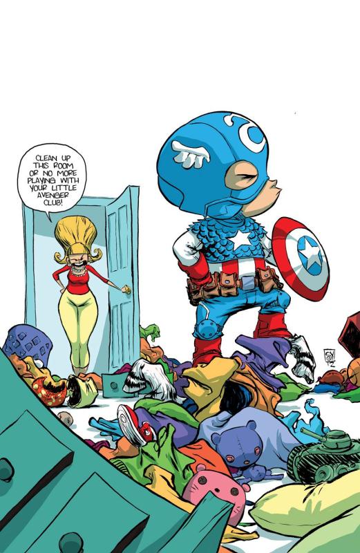 CAPTAIN AMERICA #1 YOUNG BABY VARIANT NOW