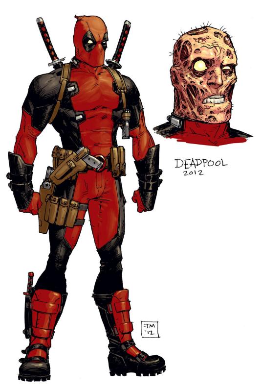 DEADPOOL #1 DESIGN MOORE 1:25 VARIANT NOW