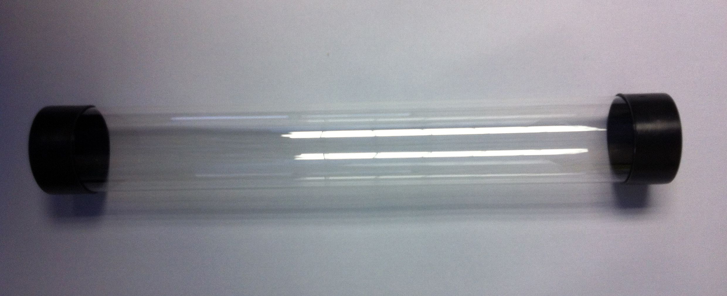 Clear w/ Black Playmat Storage Tubes