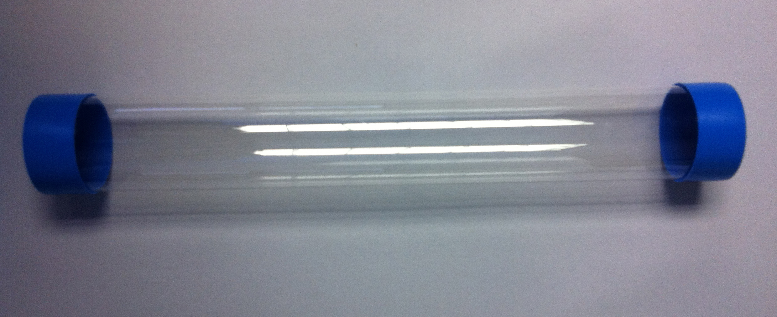 Clear w/ Light Blue Playmat Storage Tubes