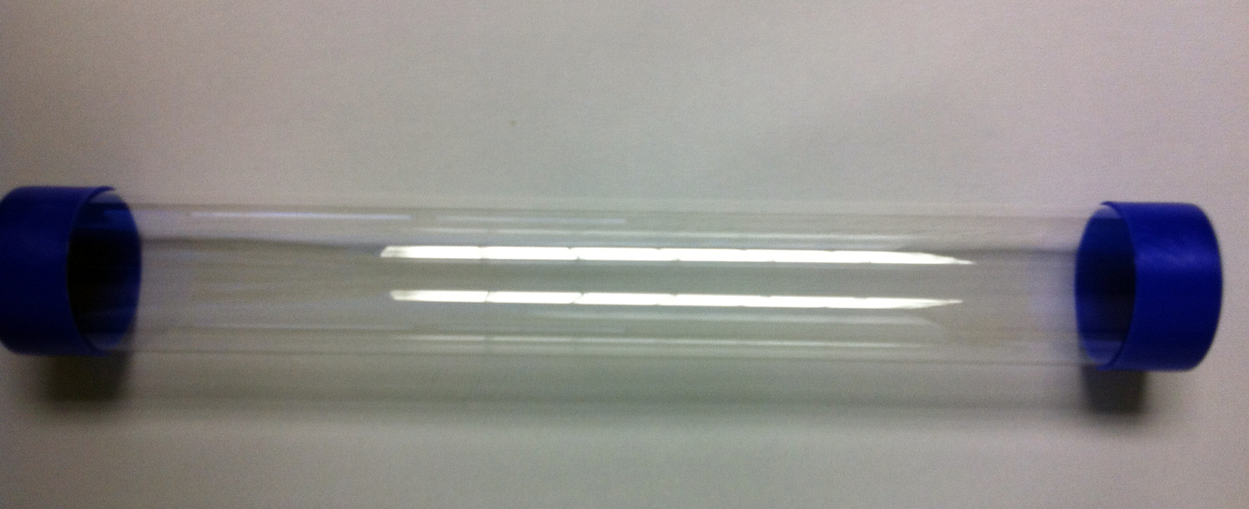 Clear w/ Dark Blue Playmat Storage Tubes