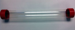 Clear w/ Red Playmat Storage Tubes