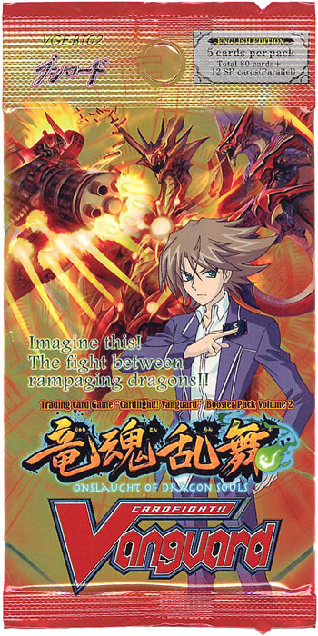 CARDFIGHT VANGUARD ONSLAUGHT OF DRAGON SOULS VOL 2 BOOSTER PACK