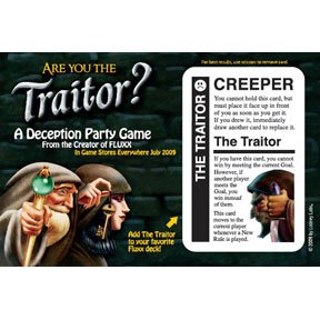Fluxx Are You the Traitor? The Traitor Promo Postcard