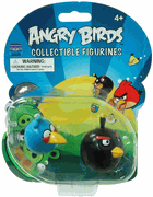 ANGRY BIRDS COLLECTIBLE FIGURINES BLUE AND BLACK