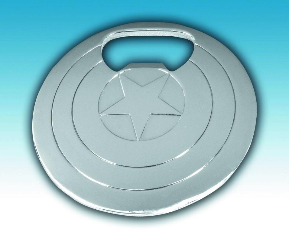 MARVEL CAPT AMERICA SHIELD BOTTLE OPENER