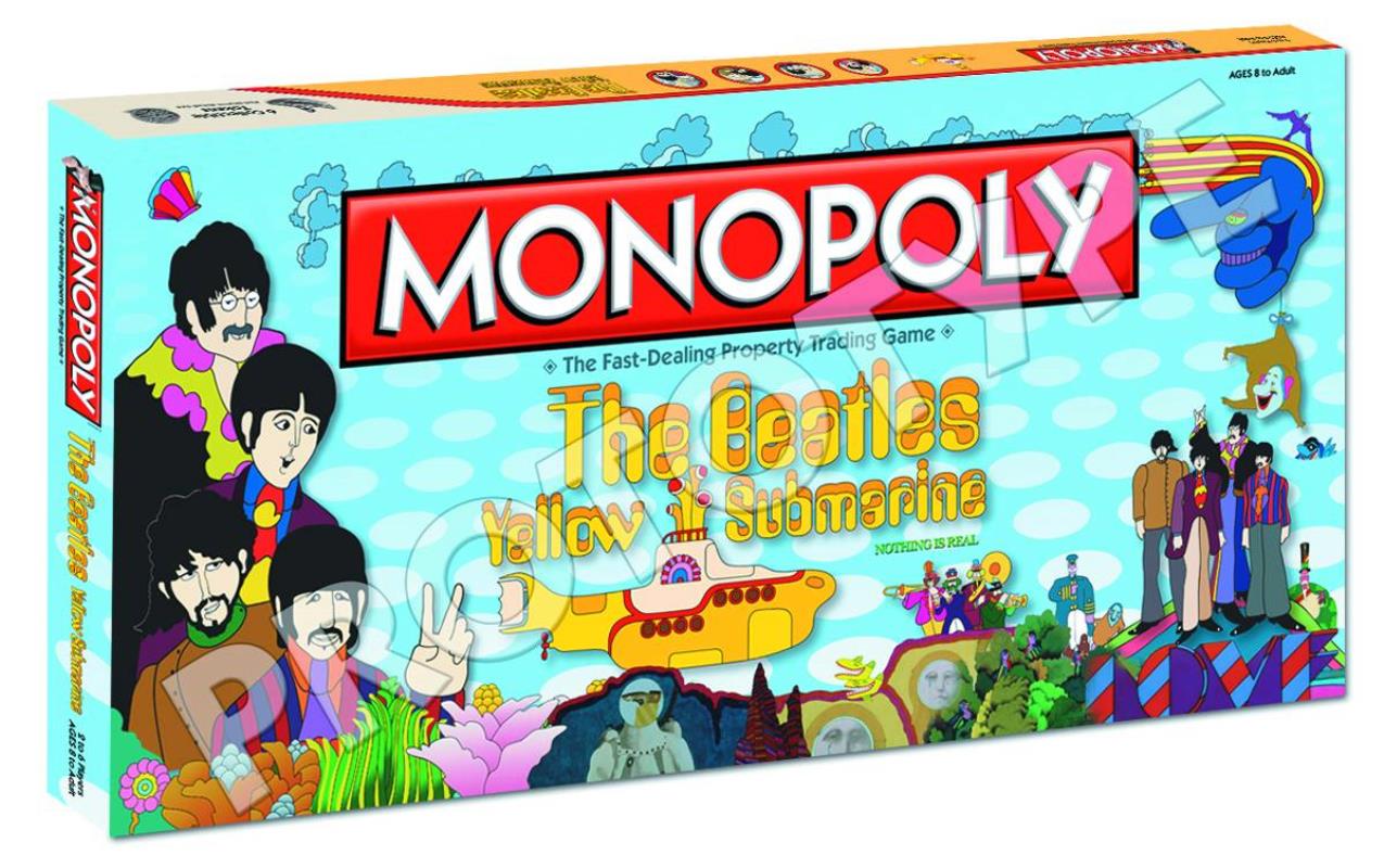 BEATLES YELLOW SUBMARINE MONOPOLY