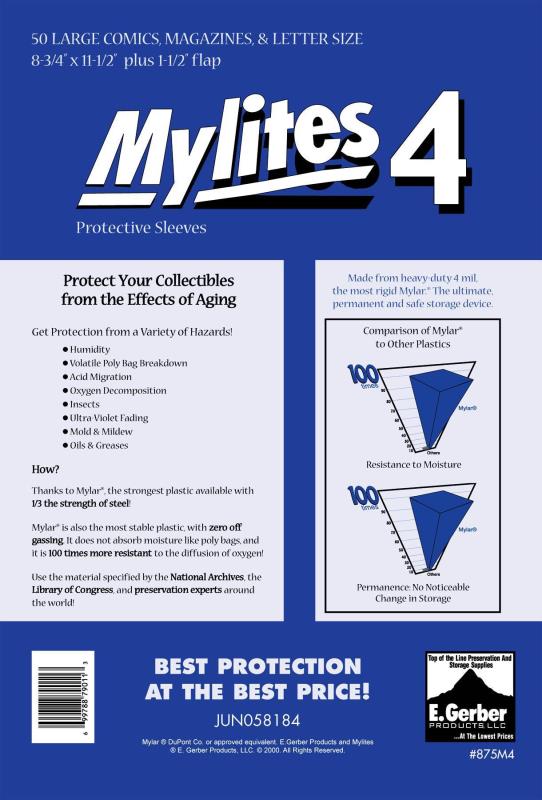 MYLITES 4 LG COMICS MAG LETTER