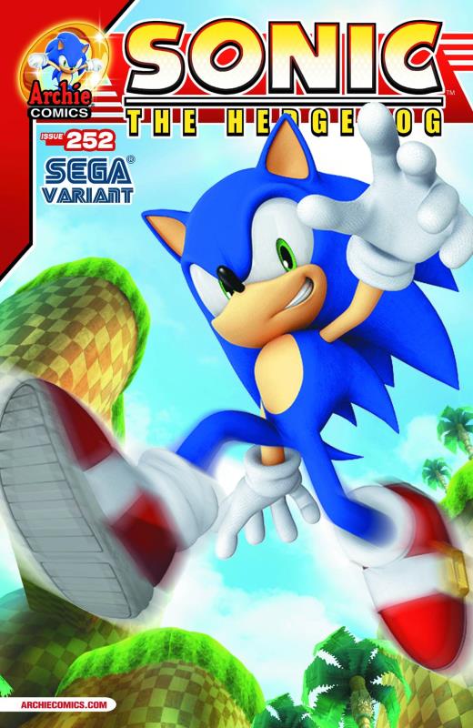 SONIC THE HEDGEHOG #252 SEGA VARIANT CVR