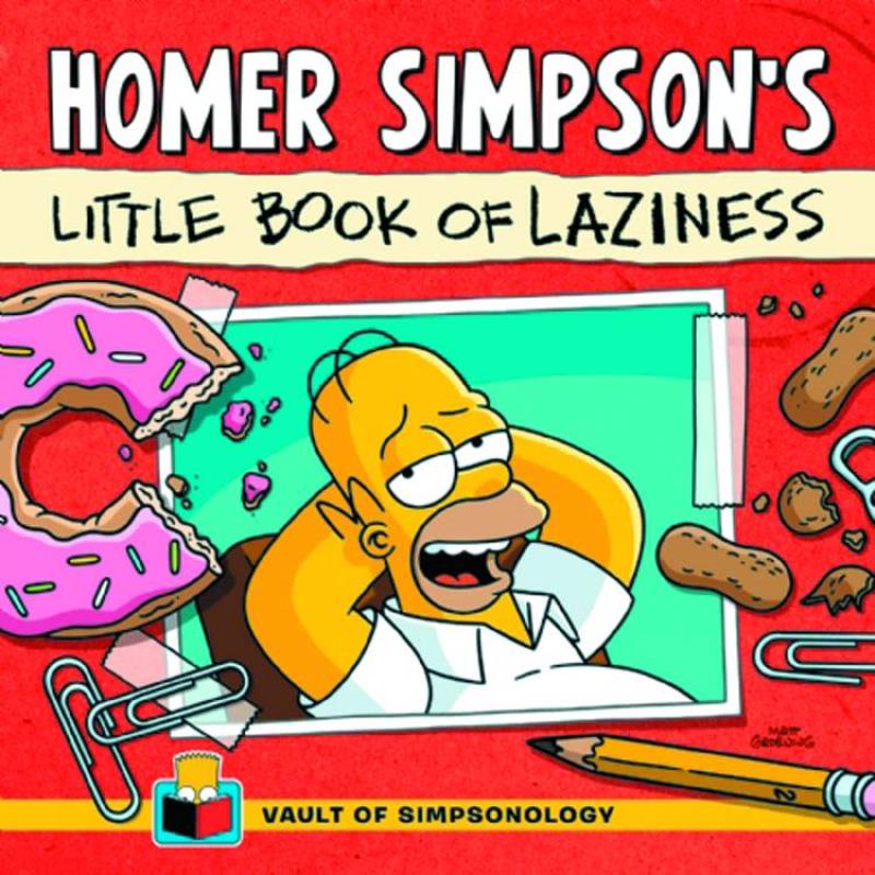 VAULT OF SIMPSONOLOGY HARDCOVER 01 HOMER LITTLE BOOK LAZINESS